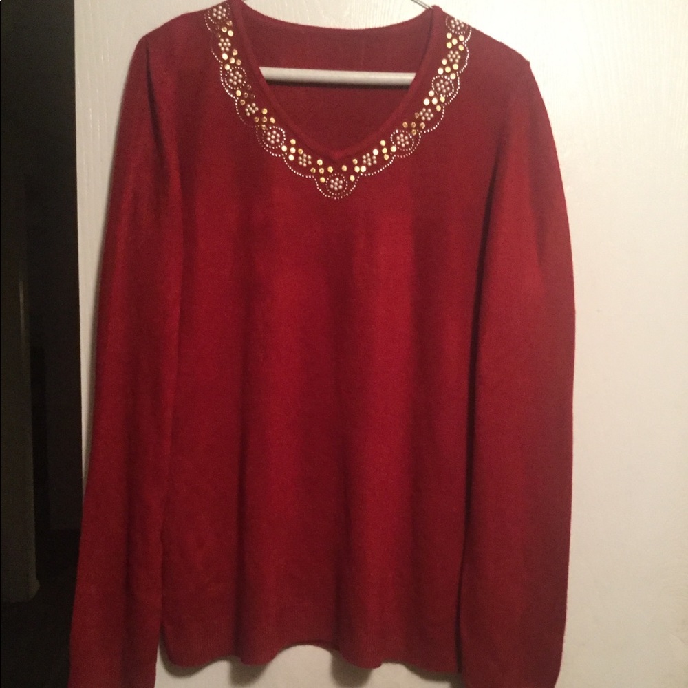 Large Burgundy Sweater